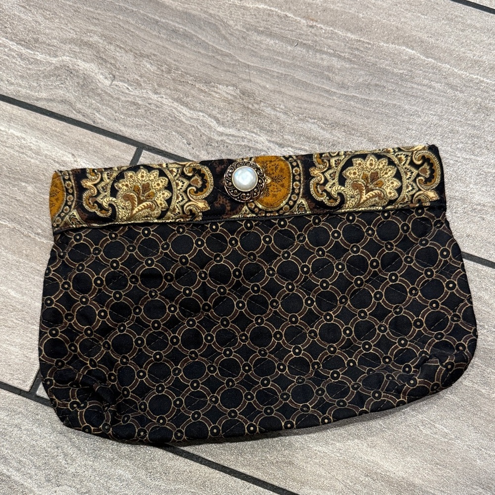 Vintage Black and Gold Clutch
